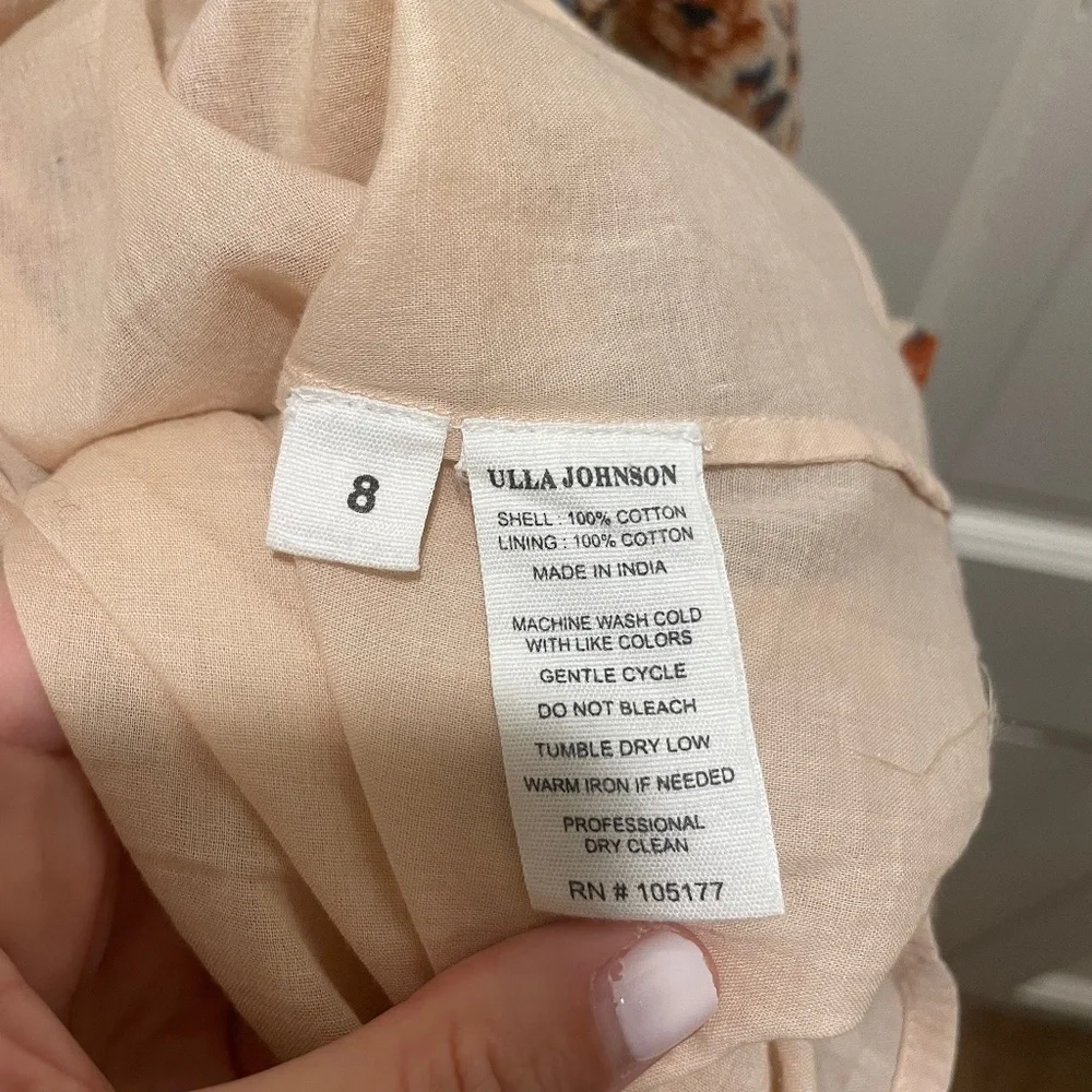 Ulla Johnson Long Sleeve Cecily Dress size 8 - Picture 6 of 6